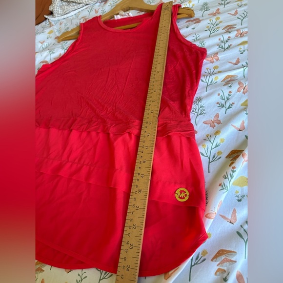 Michael Kors large red layered tank sleeveless top - Picture 7 of 11